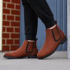 BAXXICO Mens Premium Chelsea Boots Classic Slip On Smart Casual
