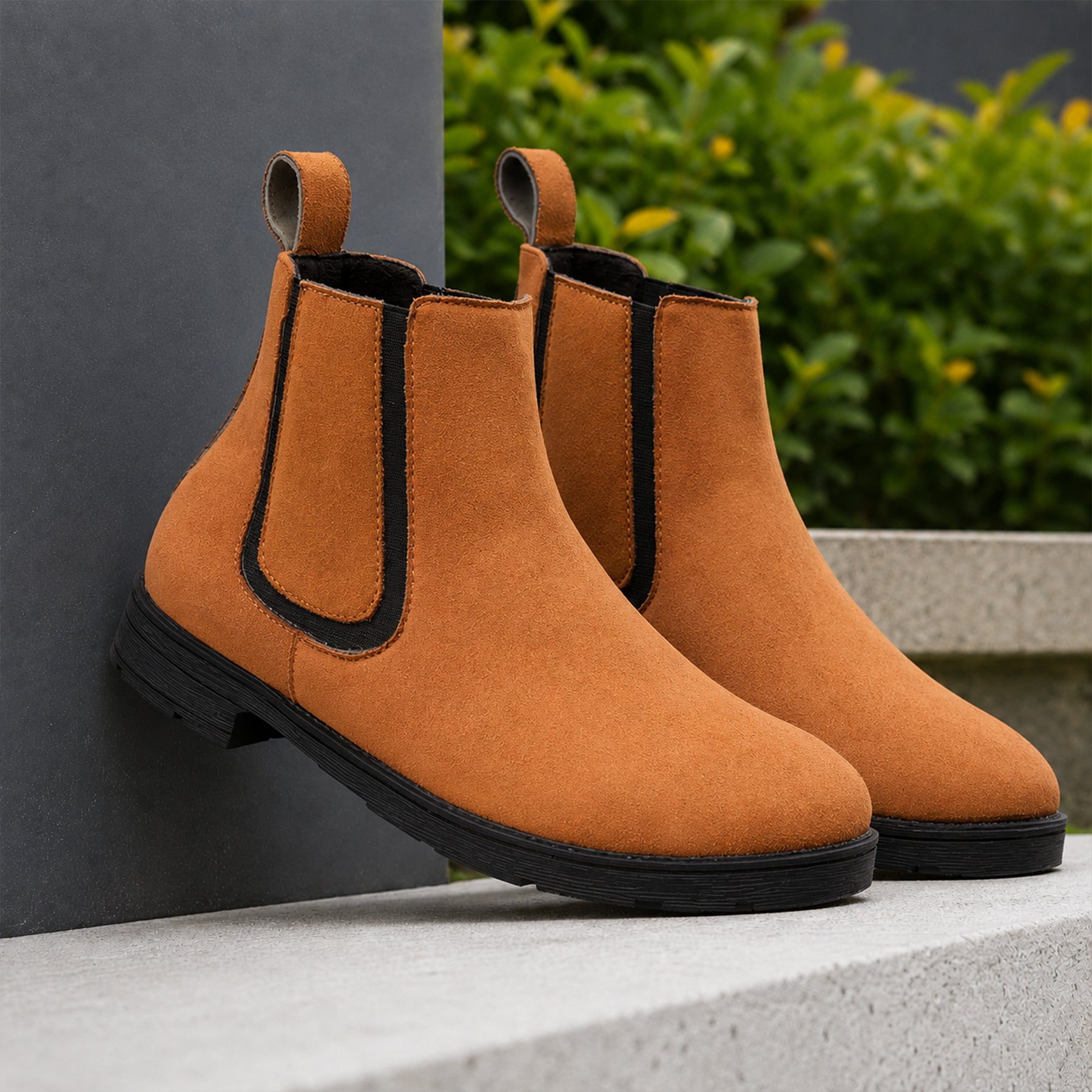 Baxxico Mens Premium Chelsea Boots Classic Slip On Smart Casual