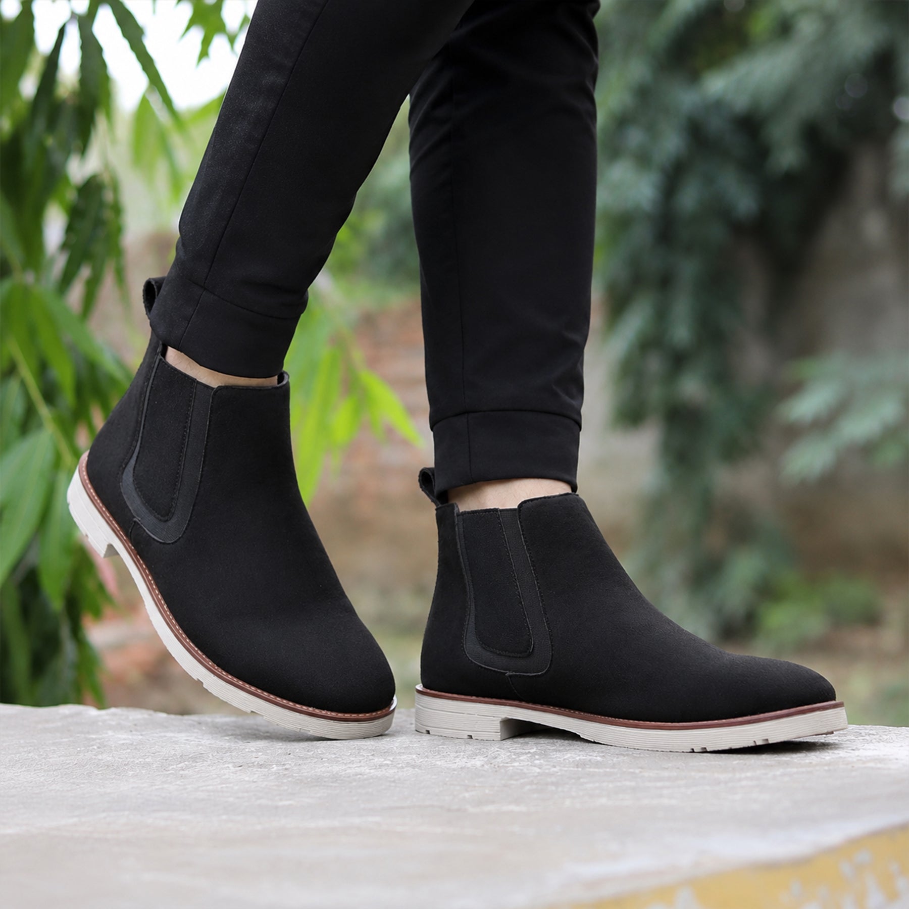 Baxxico Mens Premium Chelsea Boots Classic Slip On Smart Casual