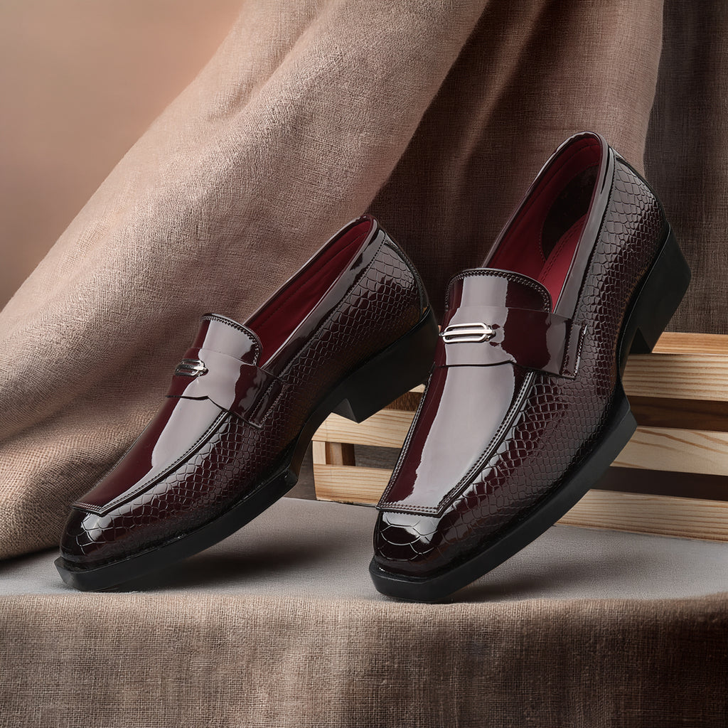 BAXXICO Luxury Party Wear Shoes with Elevated Heel Design for Men