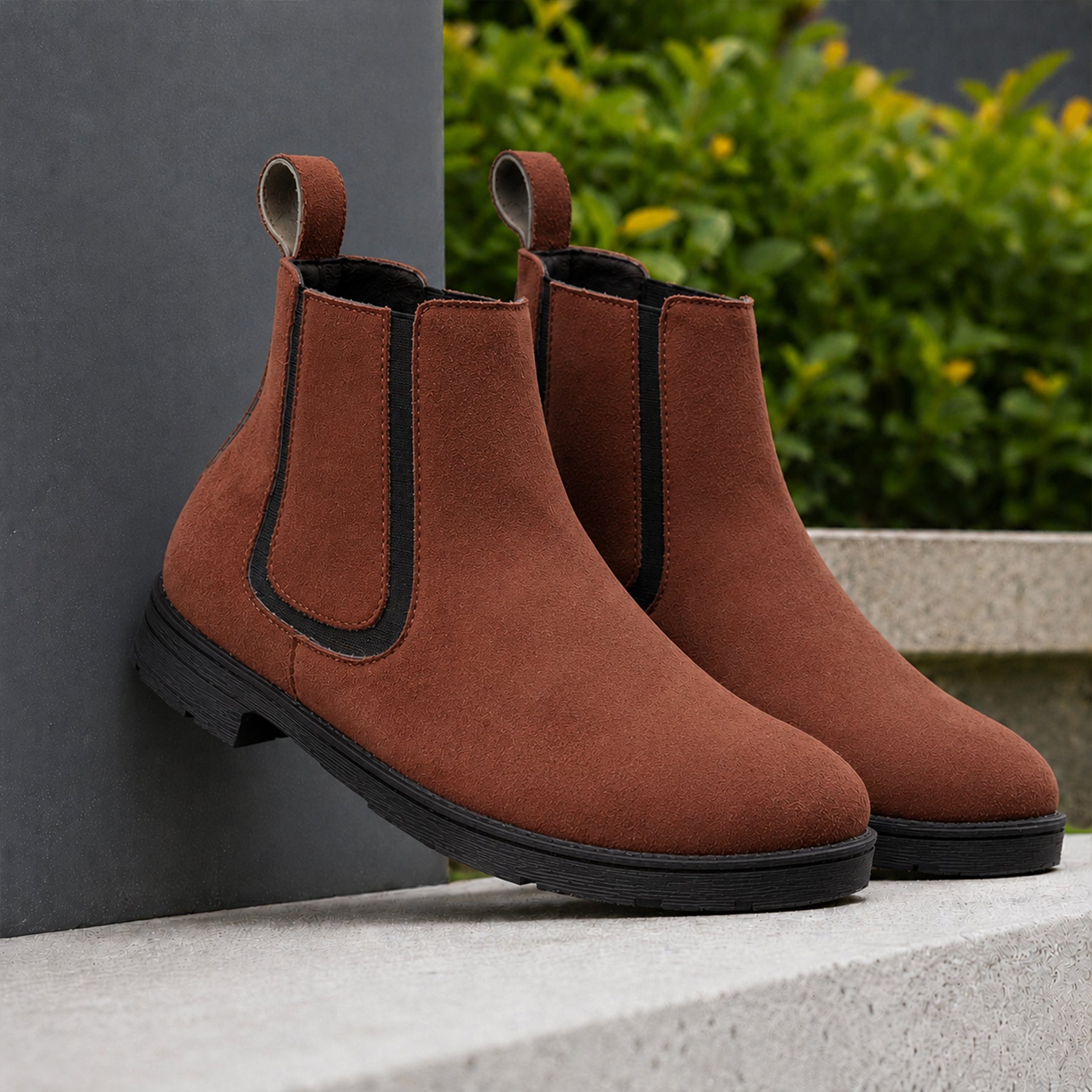 Baxxico Mens Premium Chelsea Boots Classic Slip On Smart Casual