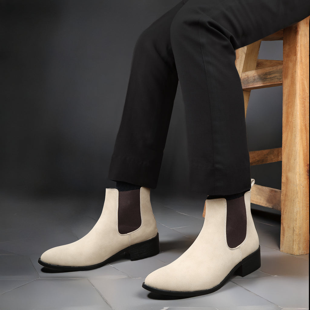 BAXXICO Smart Casual Mens Boots with 4.5cm Heel Height