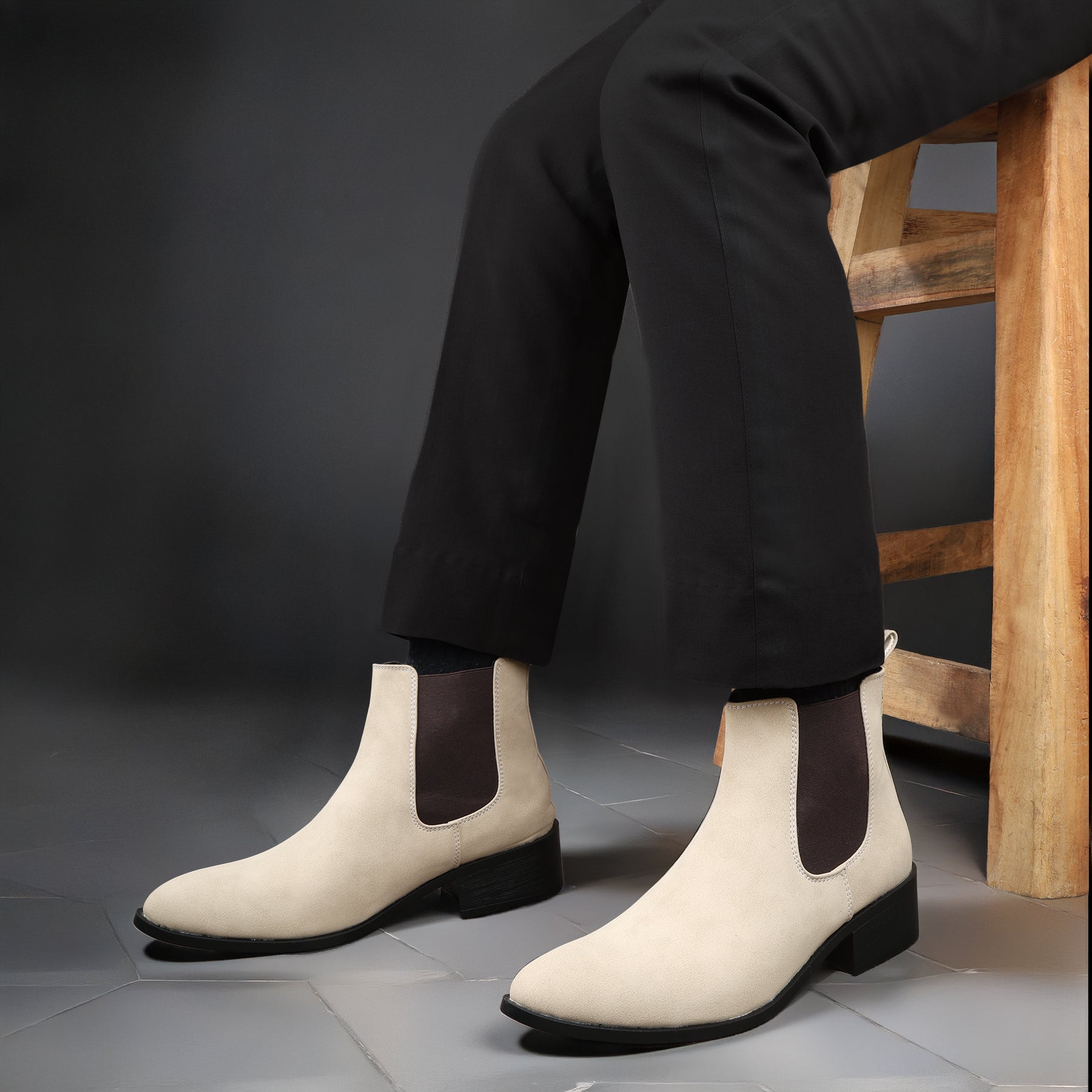 BAXXICO Smart Casual Mens Boots with 4.5cm Heel Height