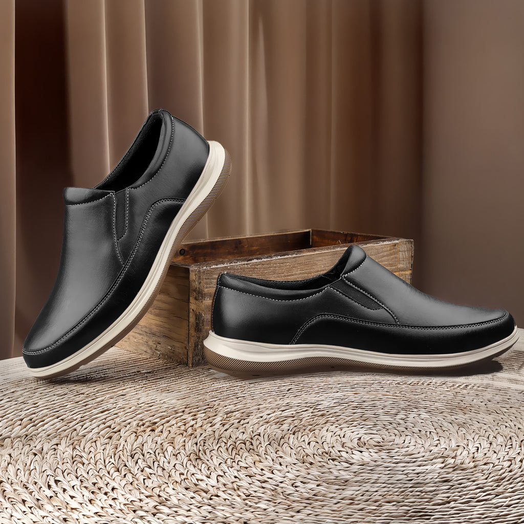 BAXXICO Mens Casual Slip On Shoes Durable Comfort for Office & Walking