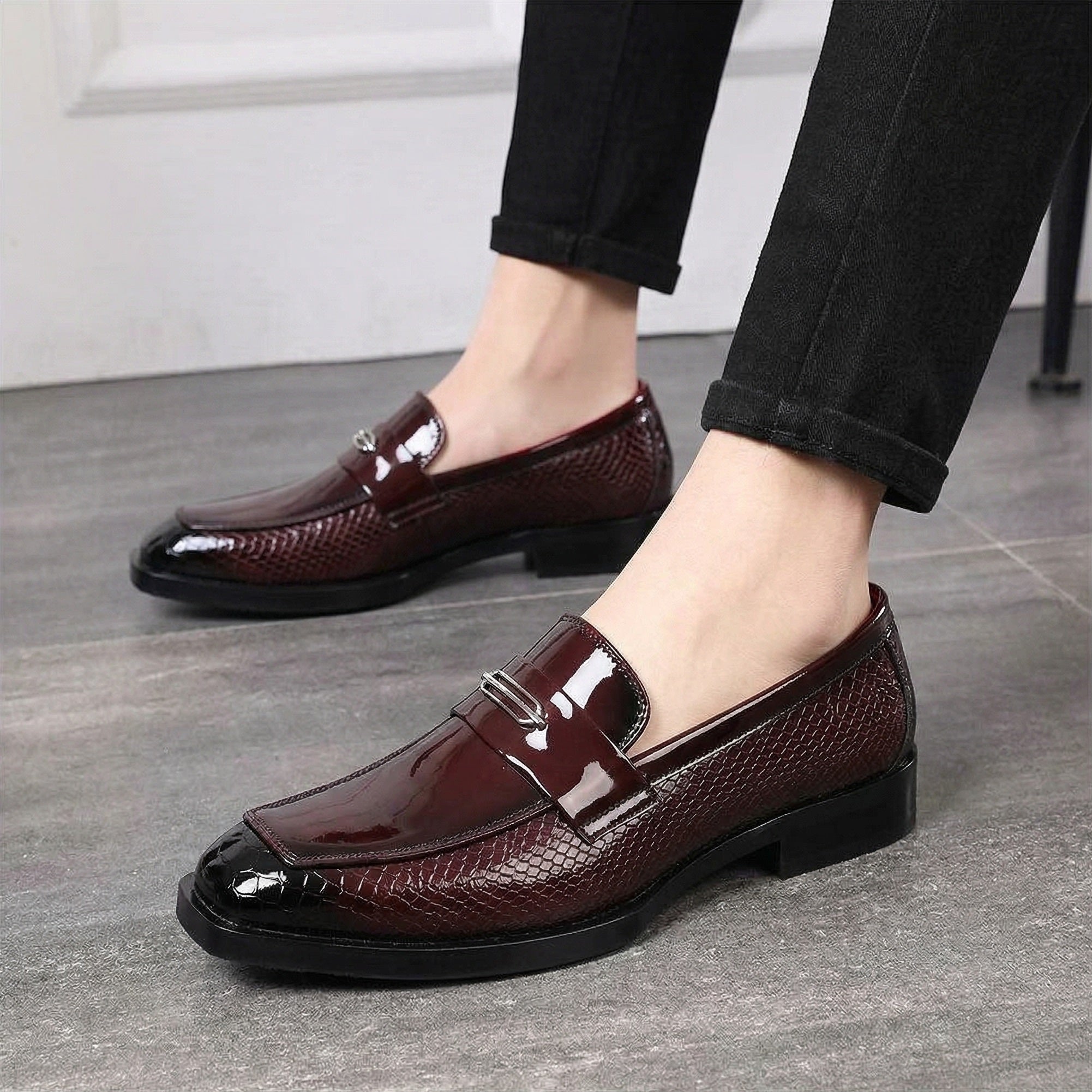 BAXXICO Luxury Party Wear Shoes with Elevated Heel Design for Men