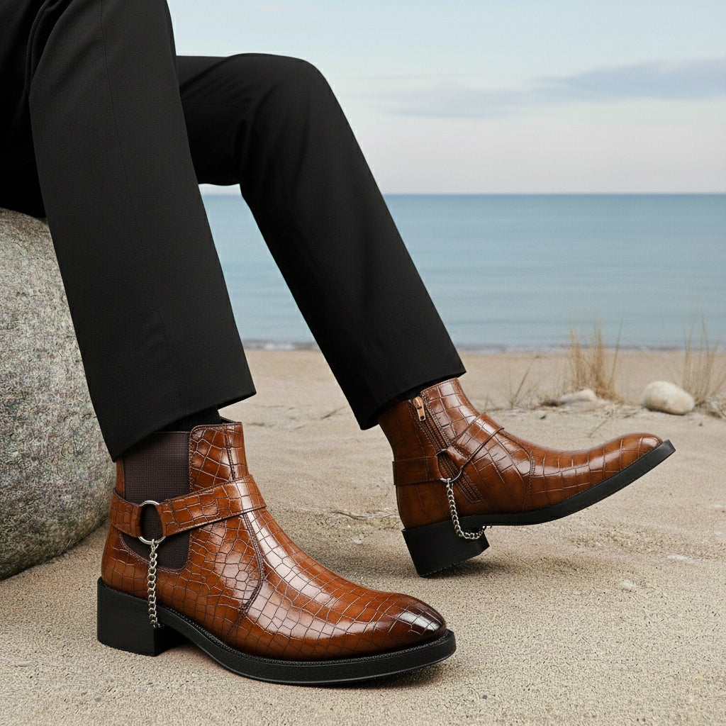 BAXXICO Mens HiddenLift Boots 5-6 CM Elevation
