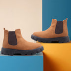BAXXICO Vegan Suede Ultra Comfortable Slip on Boots for Men