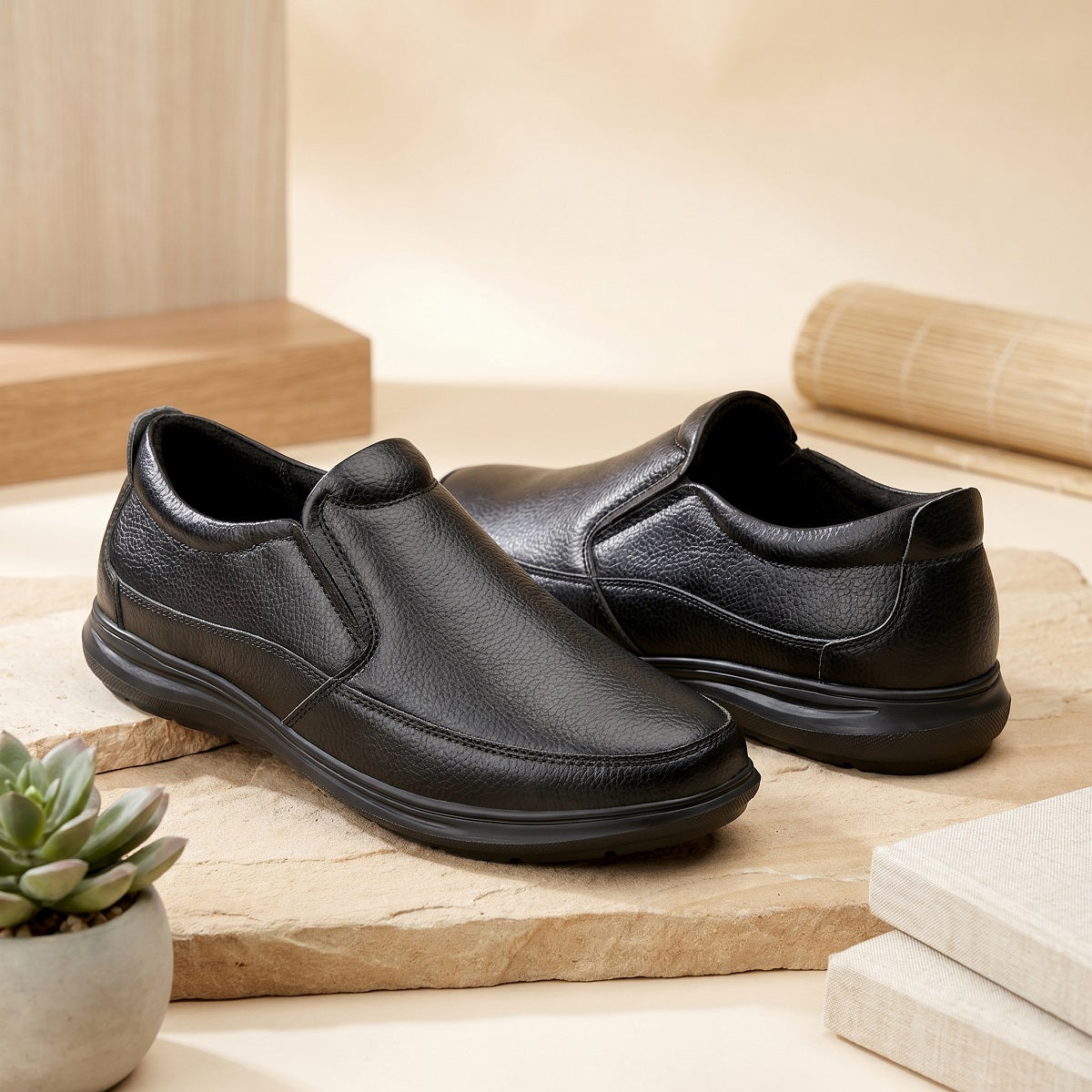 BAXXICO Mens Premium Comfort Slip On Shoes