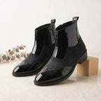 BAXXICO Mens Premium Suede and Faux Leather Chelsea Boots