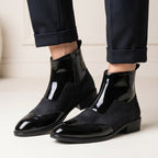 BAXXICO Mens Premium Suede and Faux Leather Chelsea Boots