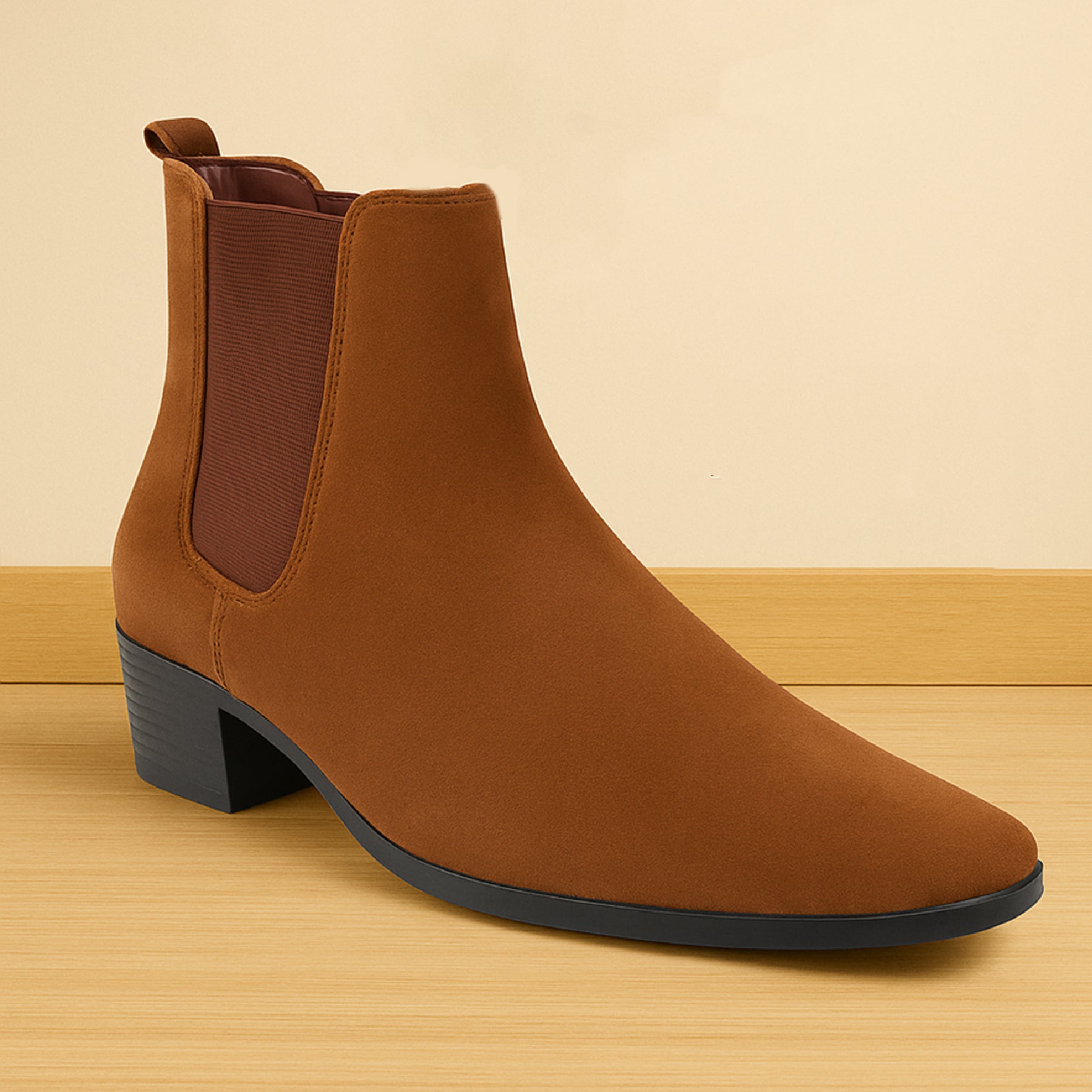 Mens Elevator Boots Stylish Height Increasing Design