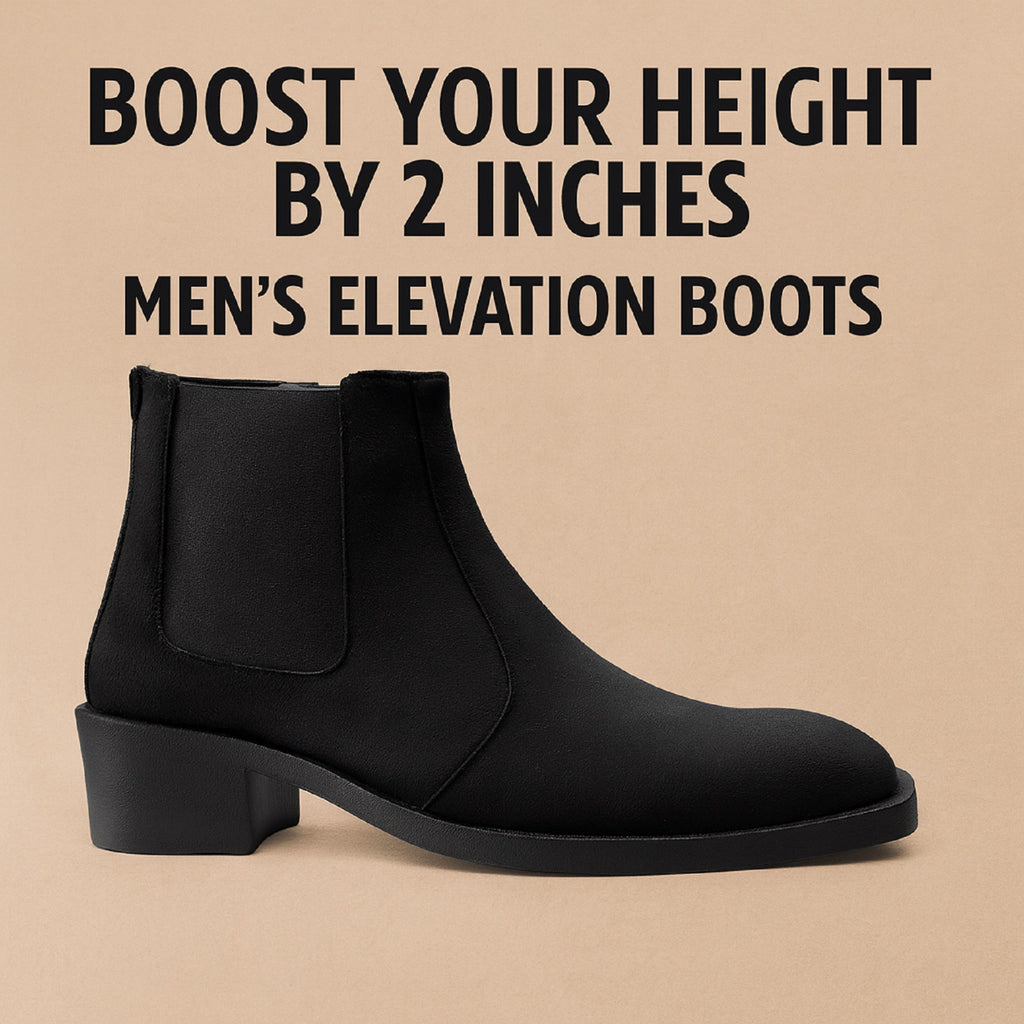 BAXXICO Mens 5–6 CM Invisible Height Boost Boots