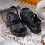 BAXXICO Mens Double Strap Platform Sandals Comfortable Casual Footwear