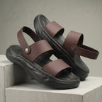 BAXXICO Mens Double Strap Platform Sandals Comfortable Casual Footwear
