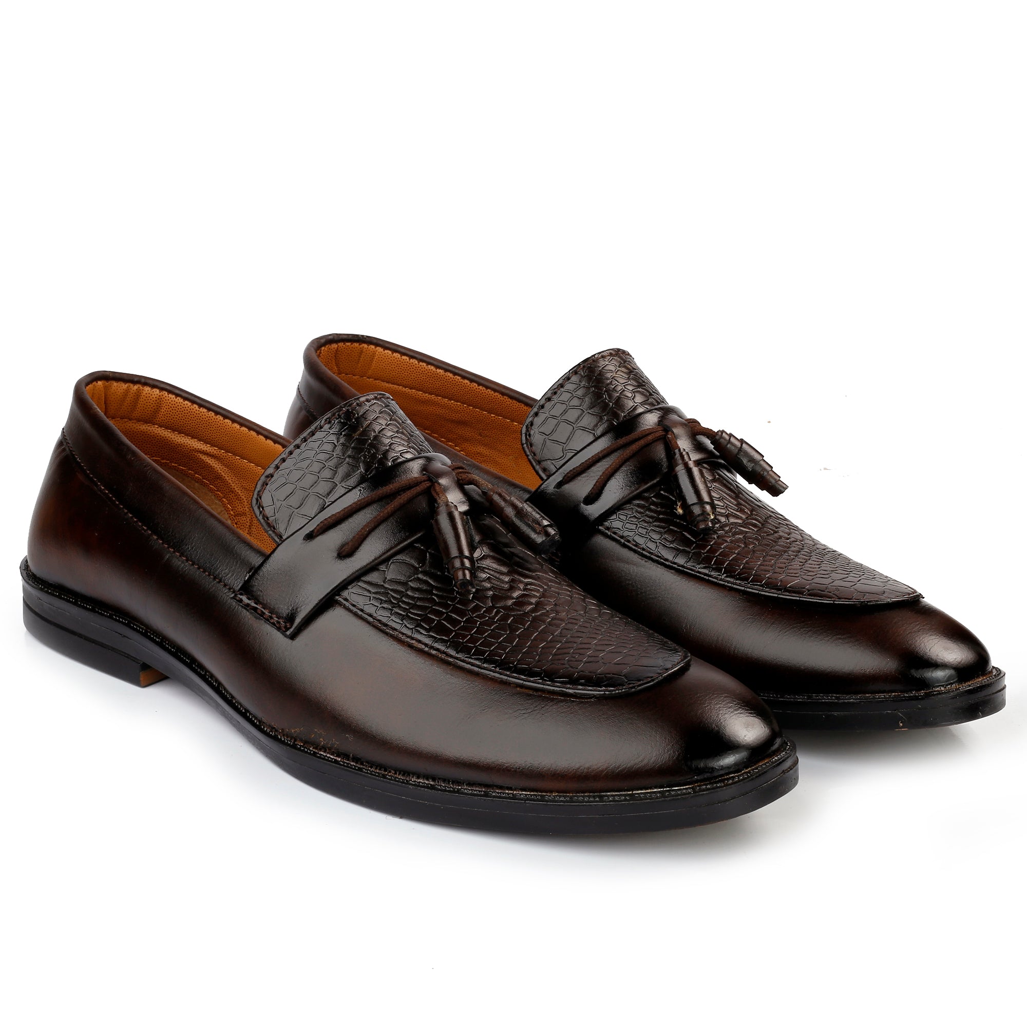 Baxxico Party Wear Premium Range Tassel Formal Slip ons for Men
