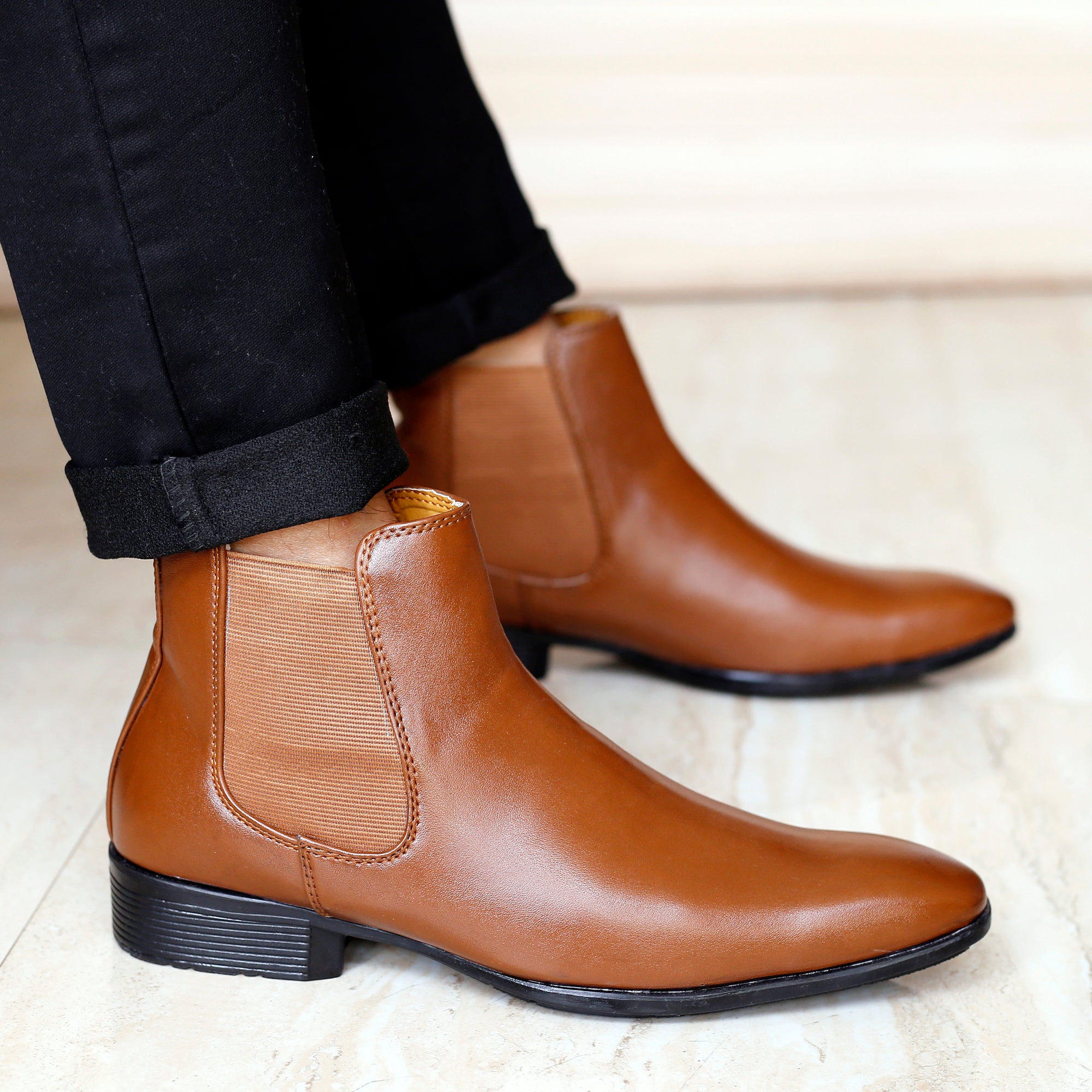 BAXXICO High end Fashionable Chelsea Boots for Men