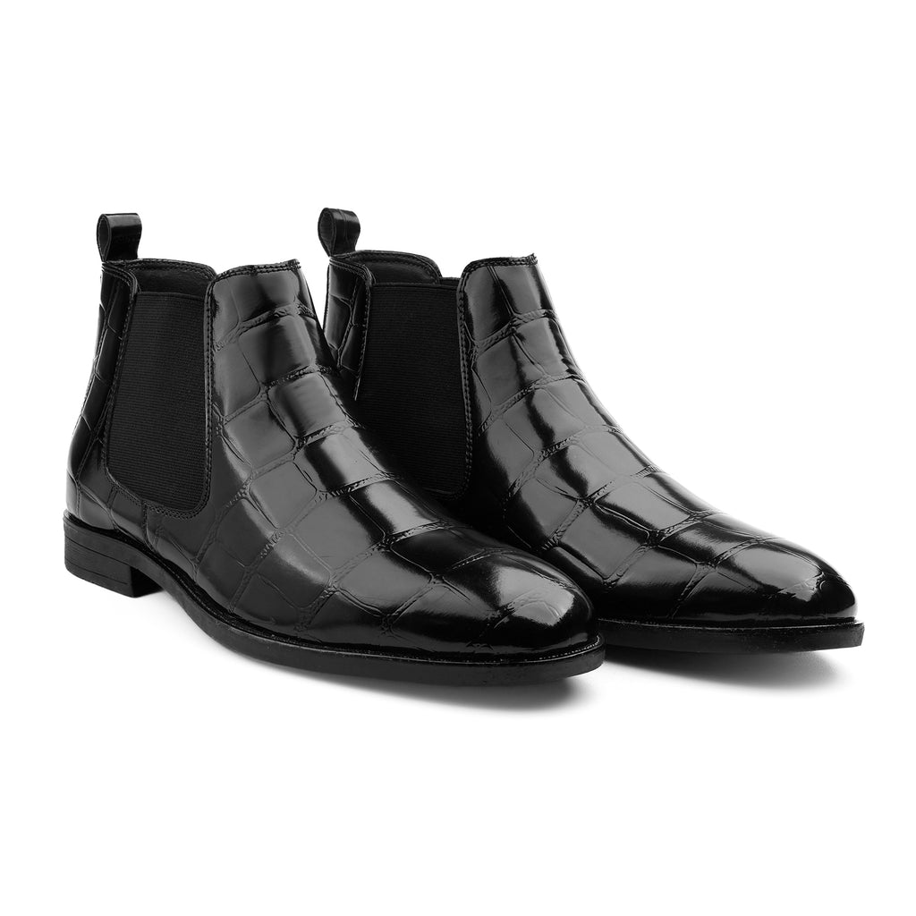 BAXXICO Mens Premium Vegan Leather Stylish Boots Durable Comfortable & Timeless Design