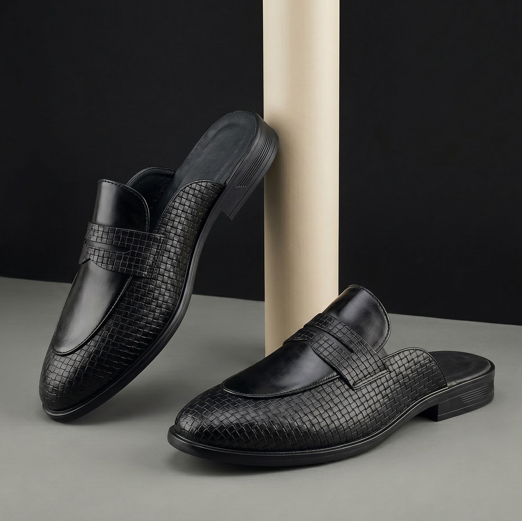 BAXXICO Stylish Mens Mule Shoes with Luxury Fashion Inspired Finish
