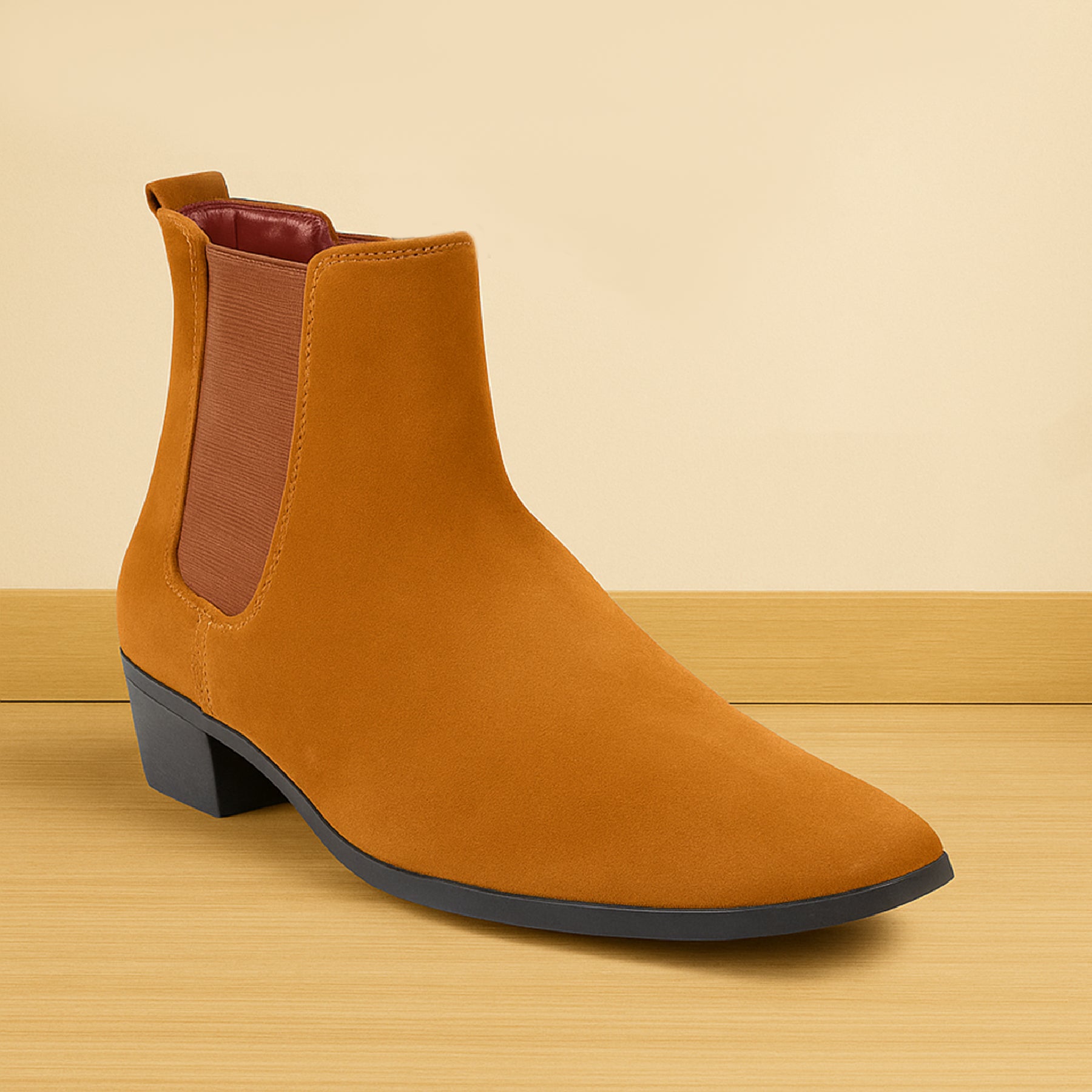 Mens Elevator Boots Stylish Height Increasing Design