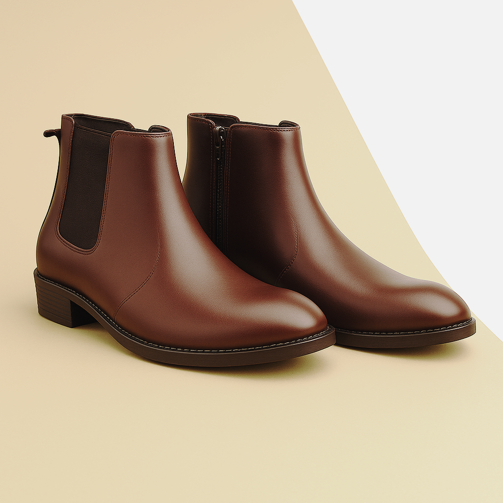 BAXXICO Mens Classic Elevator Boots Height Increase 2 Inches