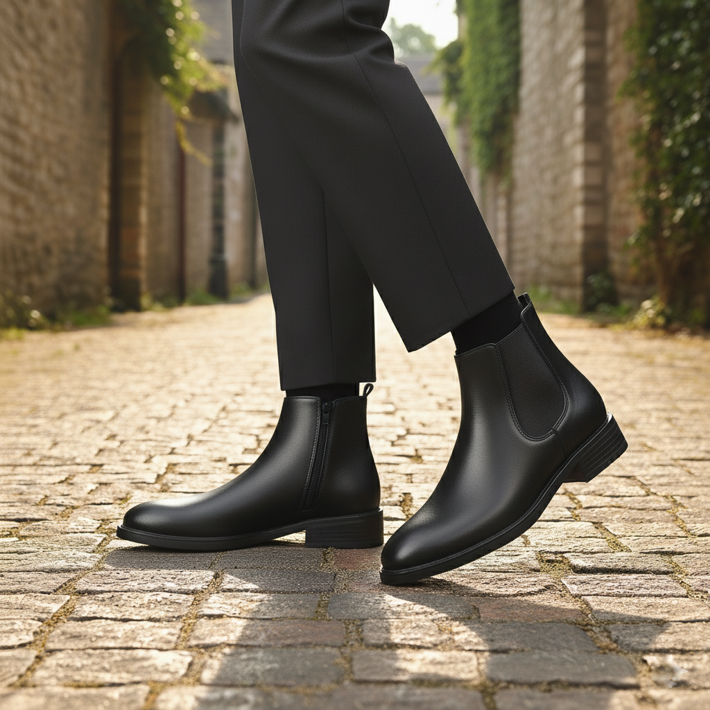 BAXXICO Mens Classic Elevator Boots Height Increase 2 Inches