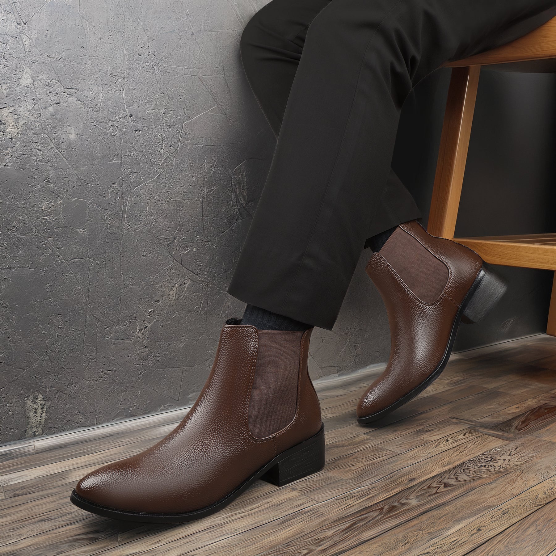 BAXXICO Mens Height Boost Boots 4.5CM Stylish & Comfortable