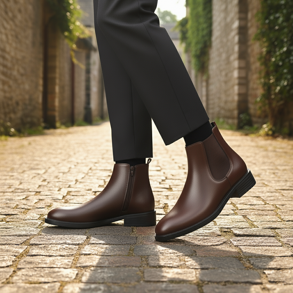 BAXXICO Mens Classic Elevator Boots Height Increase 2 Inches