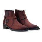 BAXXICO Mens comfortable faux leather boots