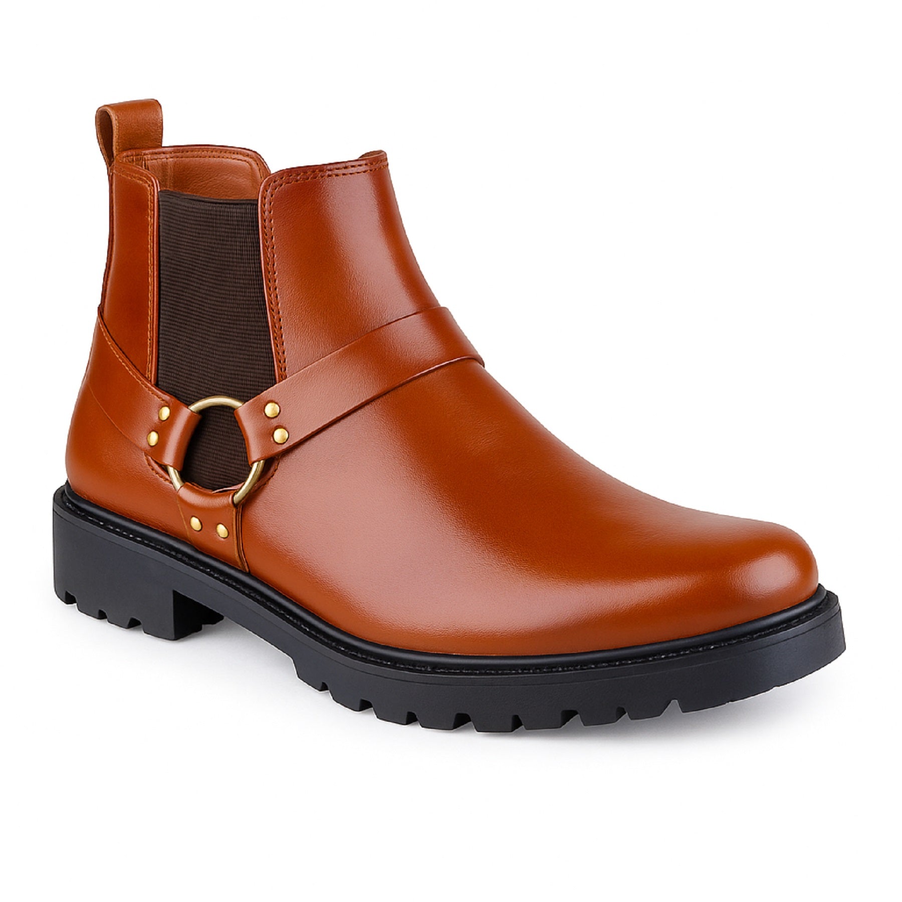 Baxxico Faux Vegan Leather Ultra Stylish Comfortable Slip on Chelsea Boots for Men