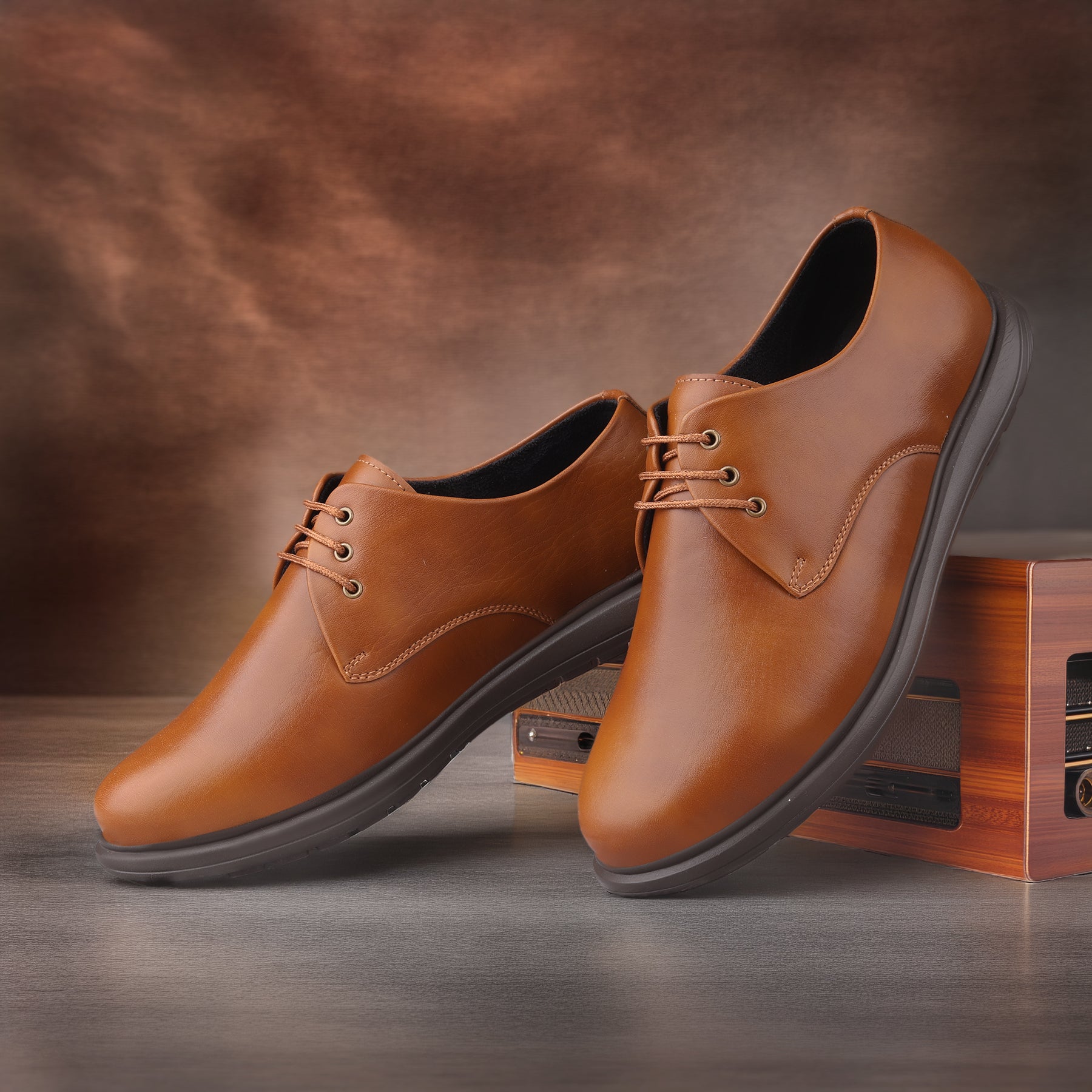 BAXXICO Modern Comfort Derby Shoes with Sleek Silhouette & Premium Everyday Wear