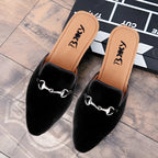 BAXXICO Mens Suede Material Latest Stylish Slip on Mules