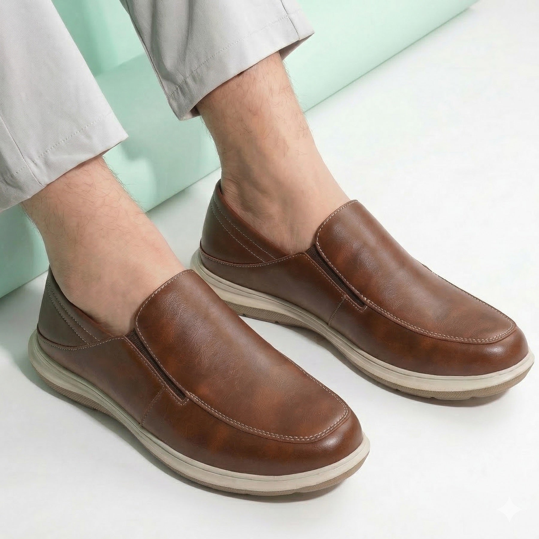 BAXXICO Mens Comfortable Slip On Shoes Versatile Office & Casual Wear
