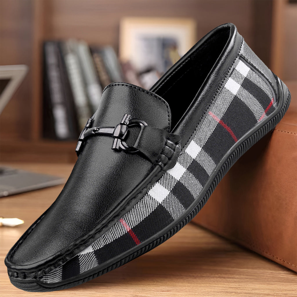 BAXXICO Stylish And Comfortable Checker Loafers for Men