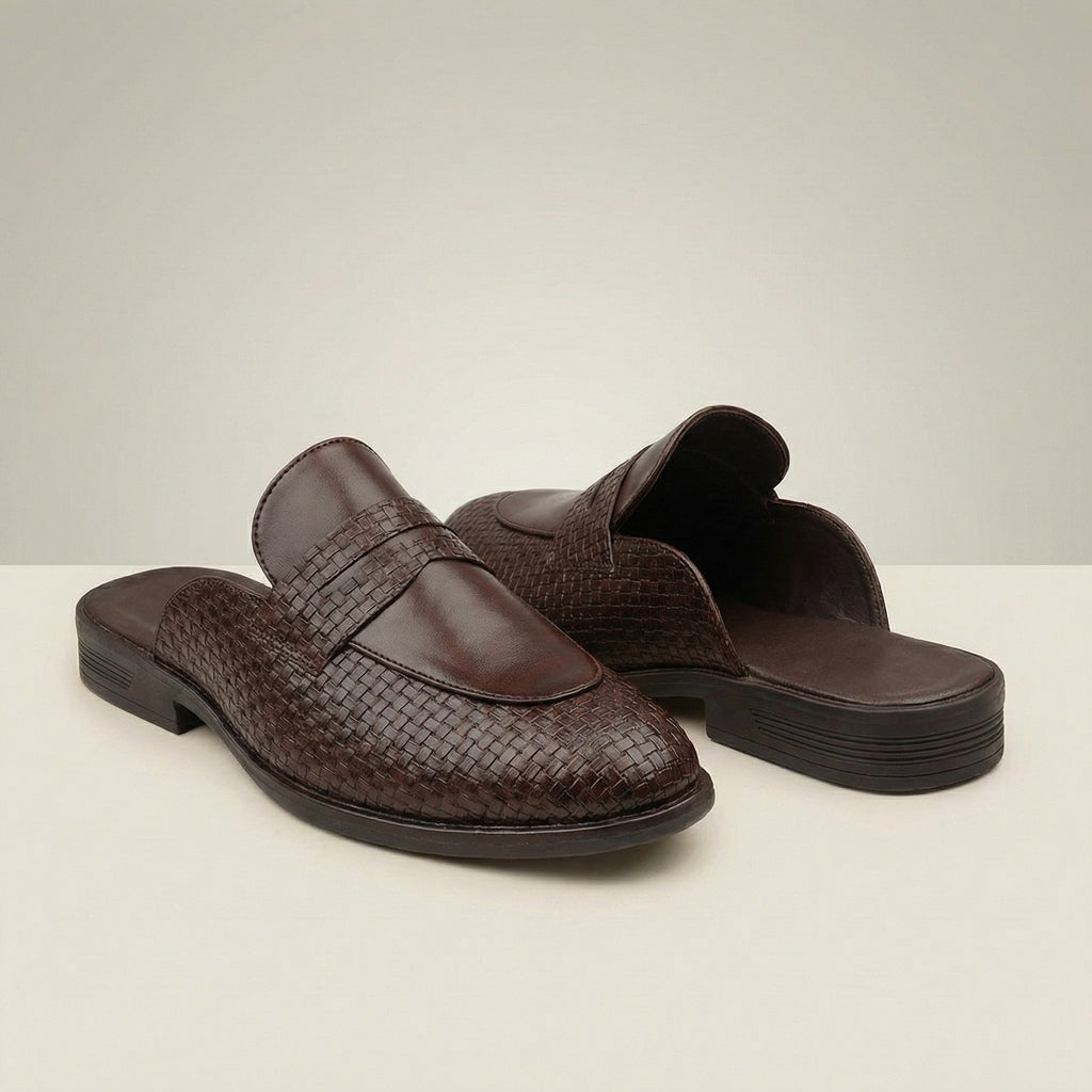 BAXXICO Stylish Mens Mule Shoes with Luxury Fashion Inspired Finish