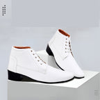 BAXXICO Mens Derby Faux Vegan Leather Formal Wear Boots