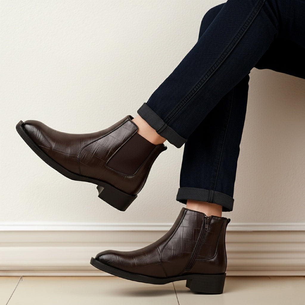 BAXXICO Mens Premium Chelsea Boots Stylish Durable & All Day Comfortable