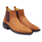 BAXXICO Mens Suede British Formal and Casual Wear Chelsea Boots
