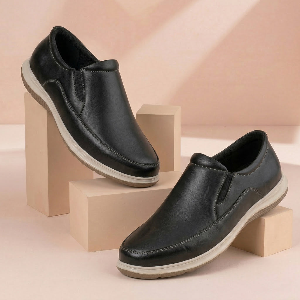 BAXXICO Mens Casual Slip On Shoes Durable Comfort for Office & Walking