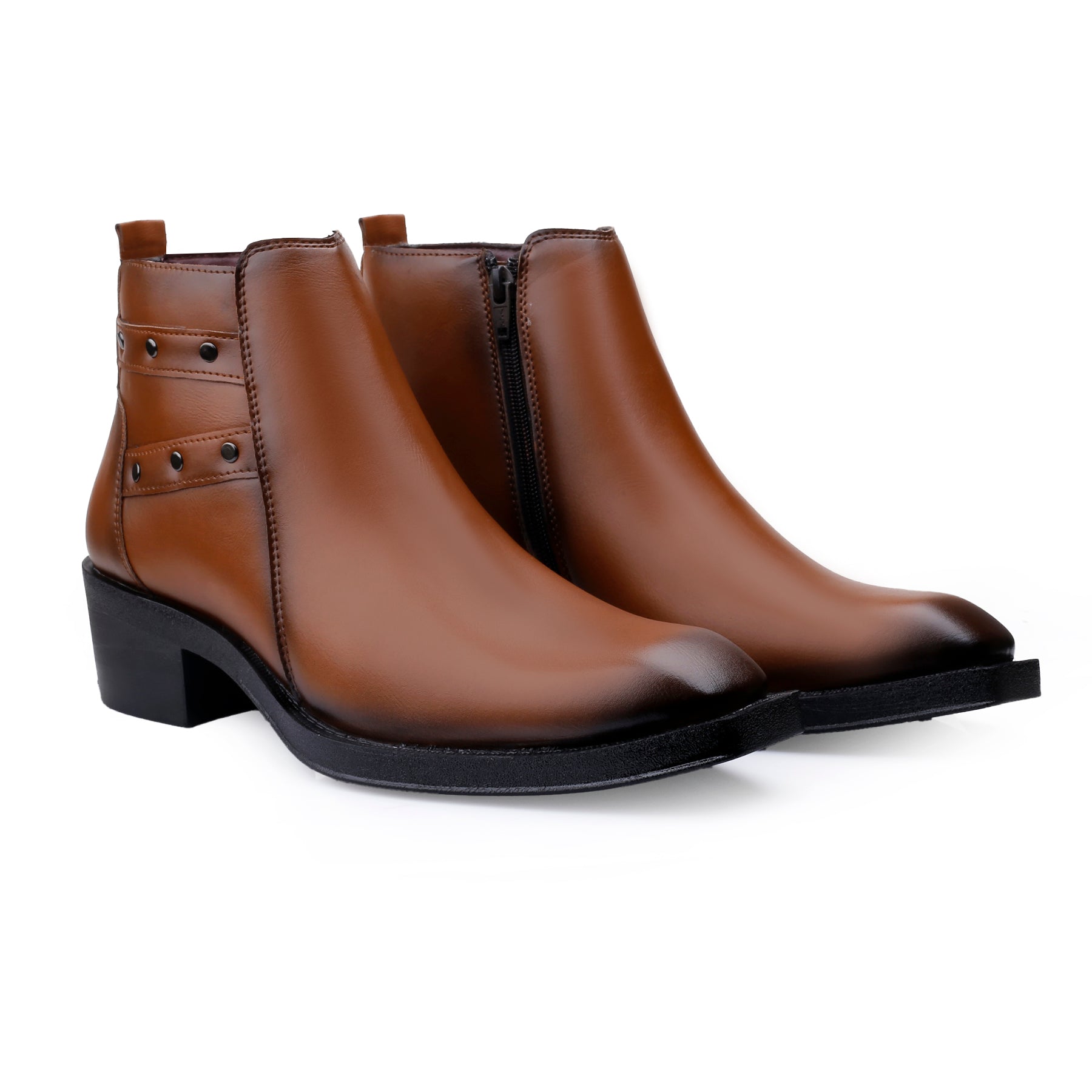 BAXXICO 2 Inch Height Lift Boots Stylish Elevator Footwear for Men