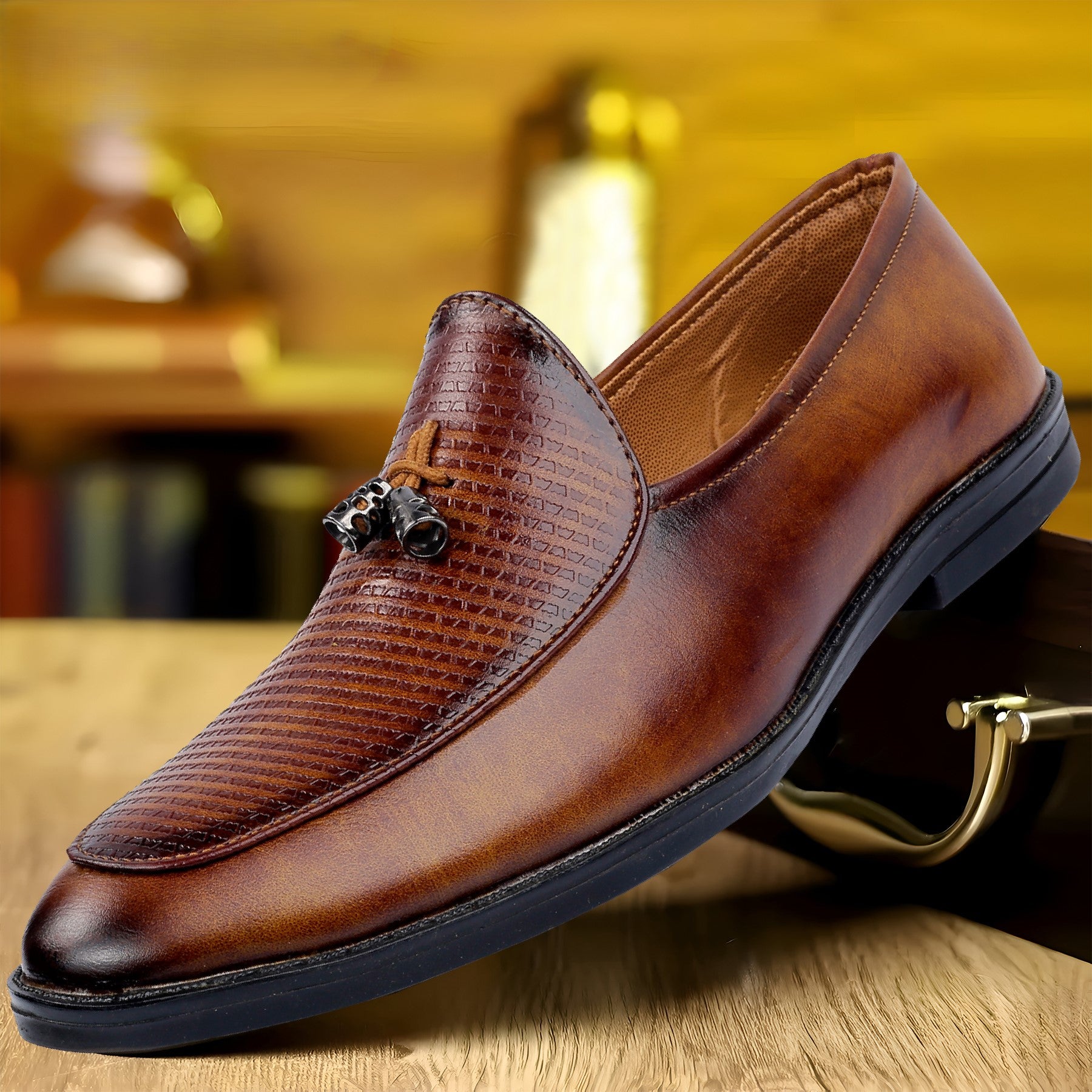 Baxxico Party Wear Premium Range Tassel Formal Slip ons for Men