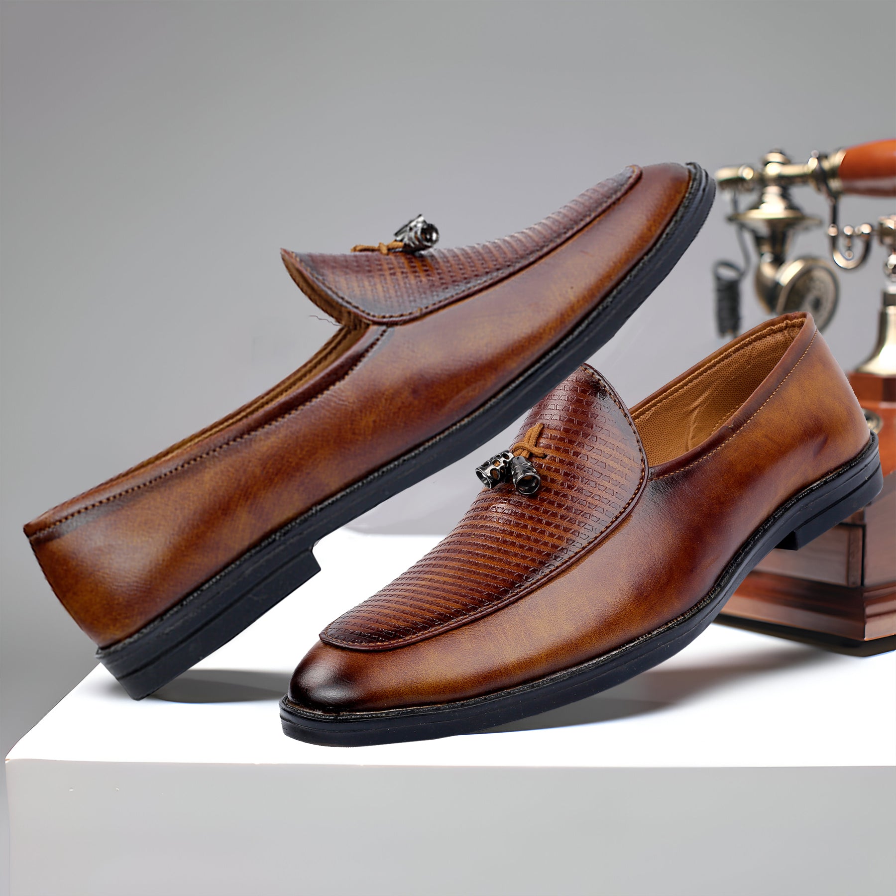 Baxxico Party Wear Premium Range Tassel Formal Slip ons for Men