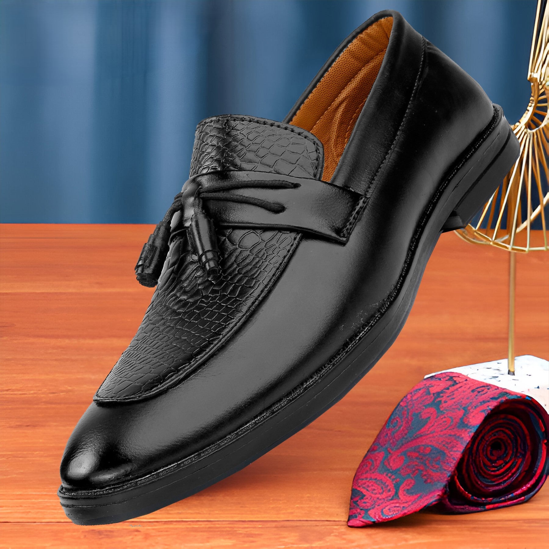 Baxxico Party Wear Premium Range Tassel Formal Slip ons for Men