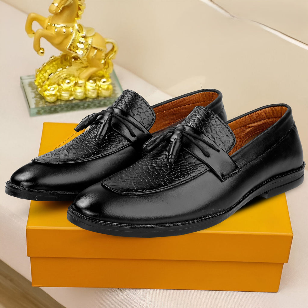 Baxxico Party Wear Premium Range Tassel Formal Slip ons for Men