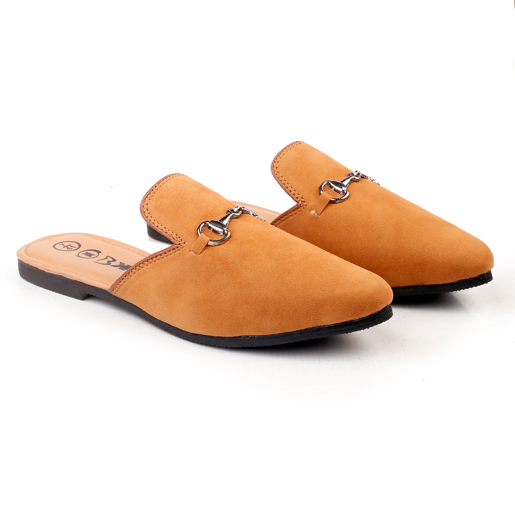 BAXXICO Mens Suede Material Latest Stylish Slip-on Mules