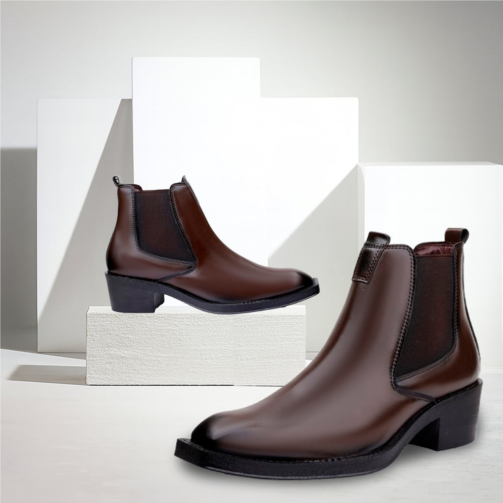 BAXXICO Mens 2 Inches Stylish Height Lifting Boots