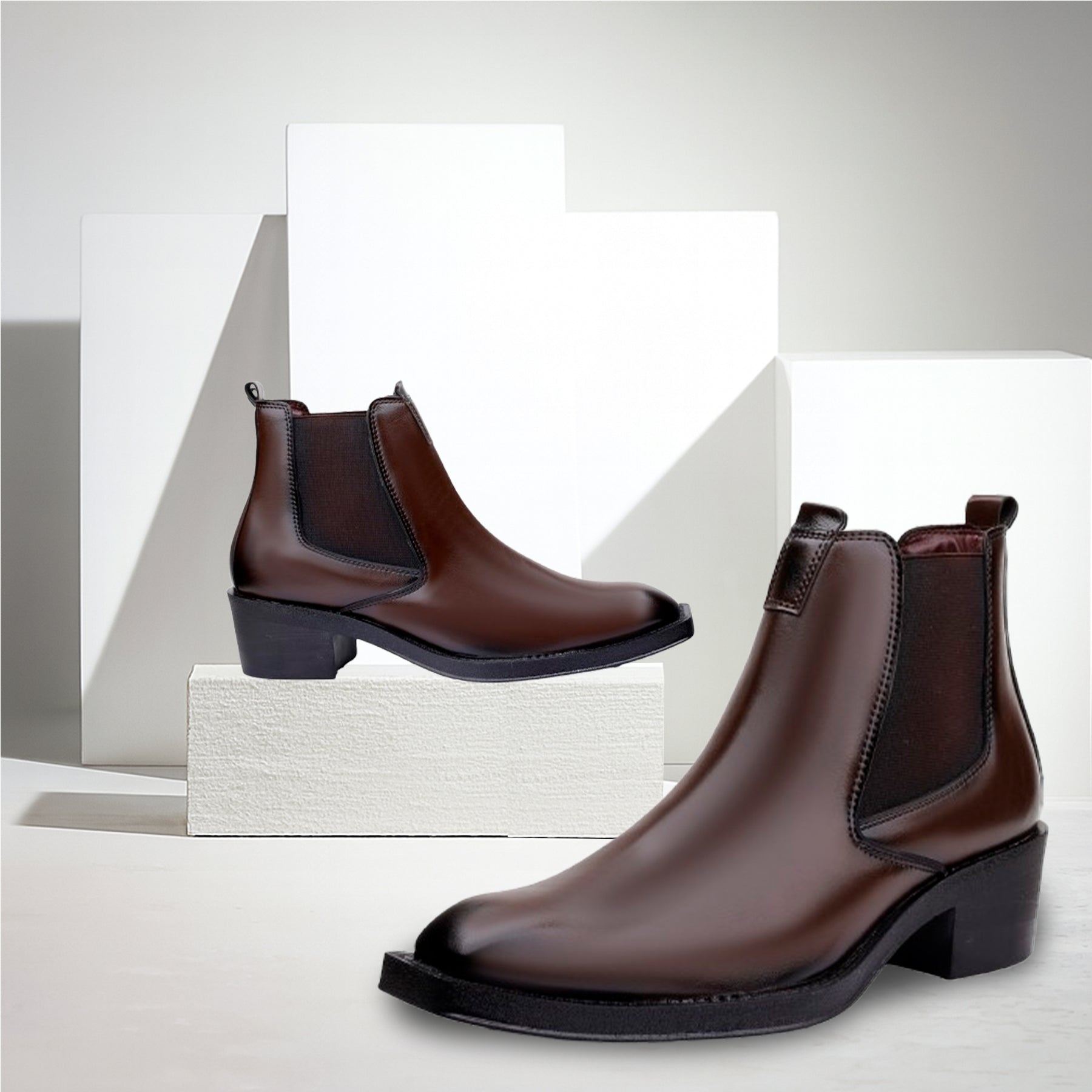 BAXXICO Mens 2 Inches Stylish Height Lifting Boots
