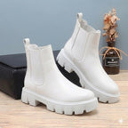 BAXXICO Faux Vegan Chelsea Ankle Slip on Boots for Men