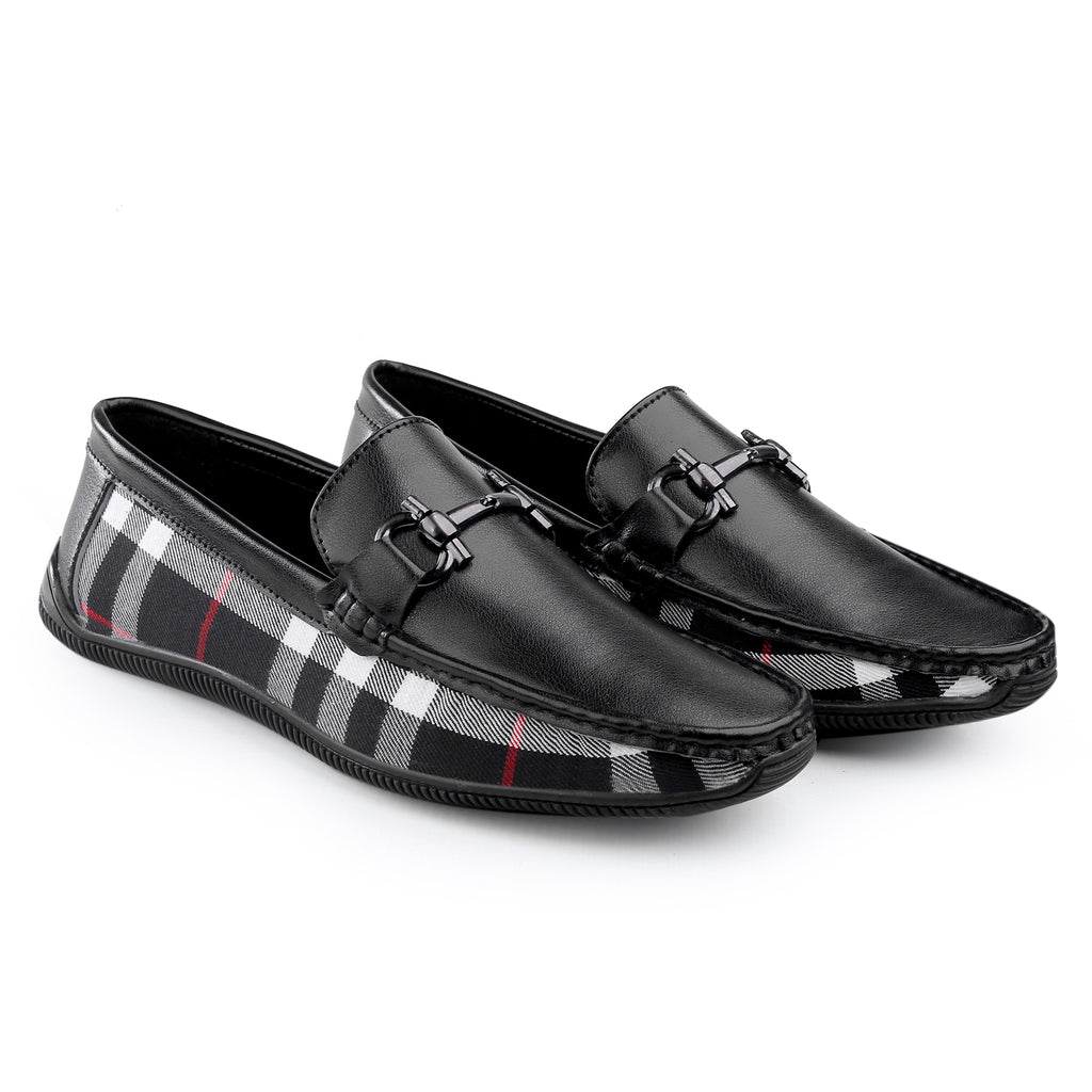 BAXXICO Stylish And Comfortable Checker Loafers for Men