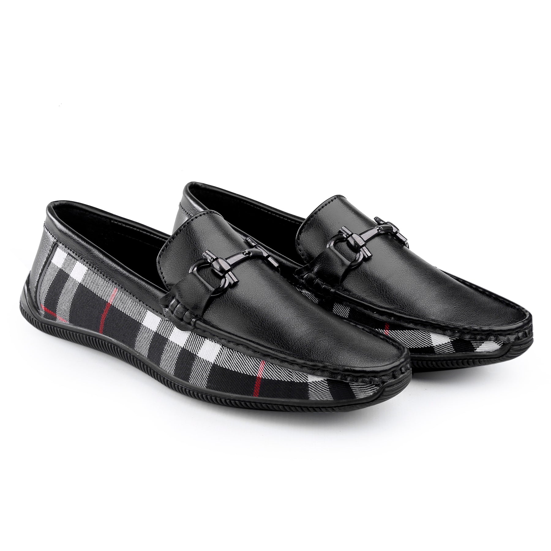 BAXXICO Stylish And Comfortable Checker Loafers for Men