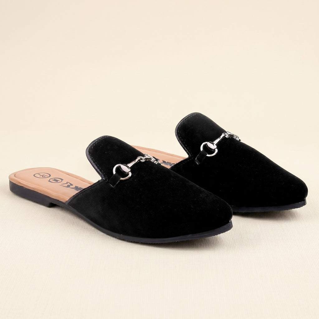BAXXICO Mens Suede Material Latest Stylish Slip-on Mules